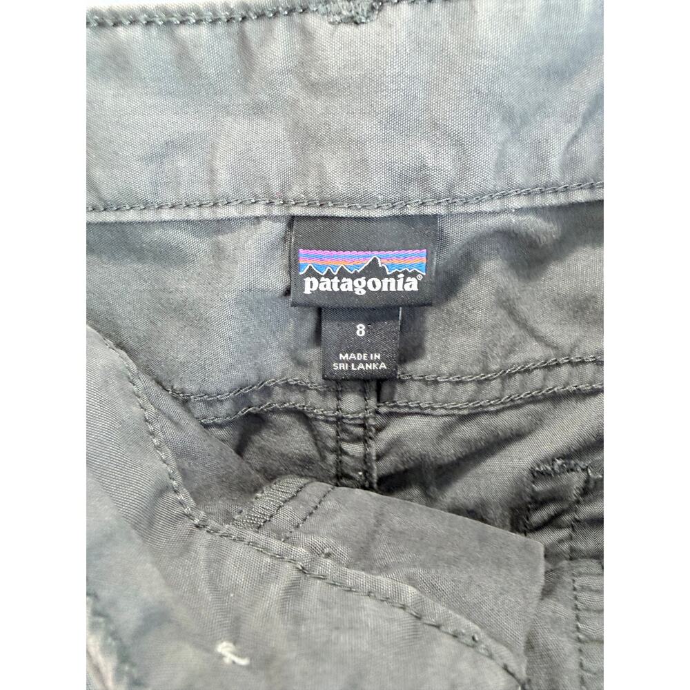 Patagonia Pants Size 8 Gray Organic Cotton Stretch Outdoor Utility Straight Legs - Picture 6 of 8